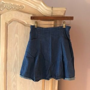 UO denim skirt